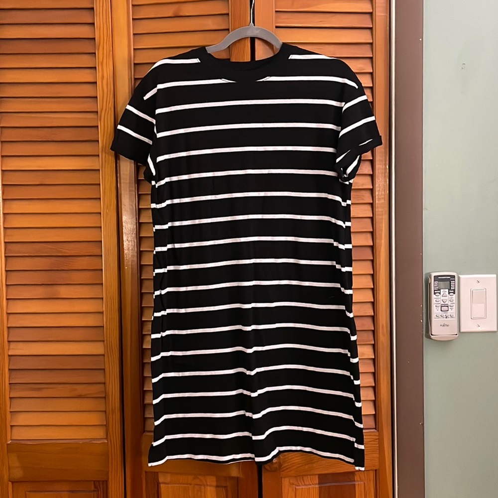 Black and white striped